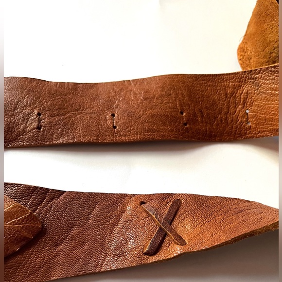 Handcrafted Artisan Leather Boho Women's Belt - Picture 11 of 13